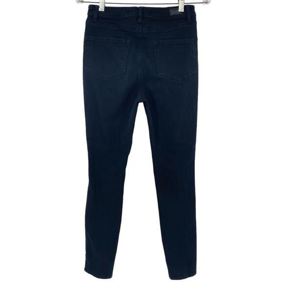 RSQ L.A. Super High Rise Skinny Jeans Black Distressed Stretch Ankle Casual - Picture 5 of 8